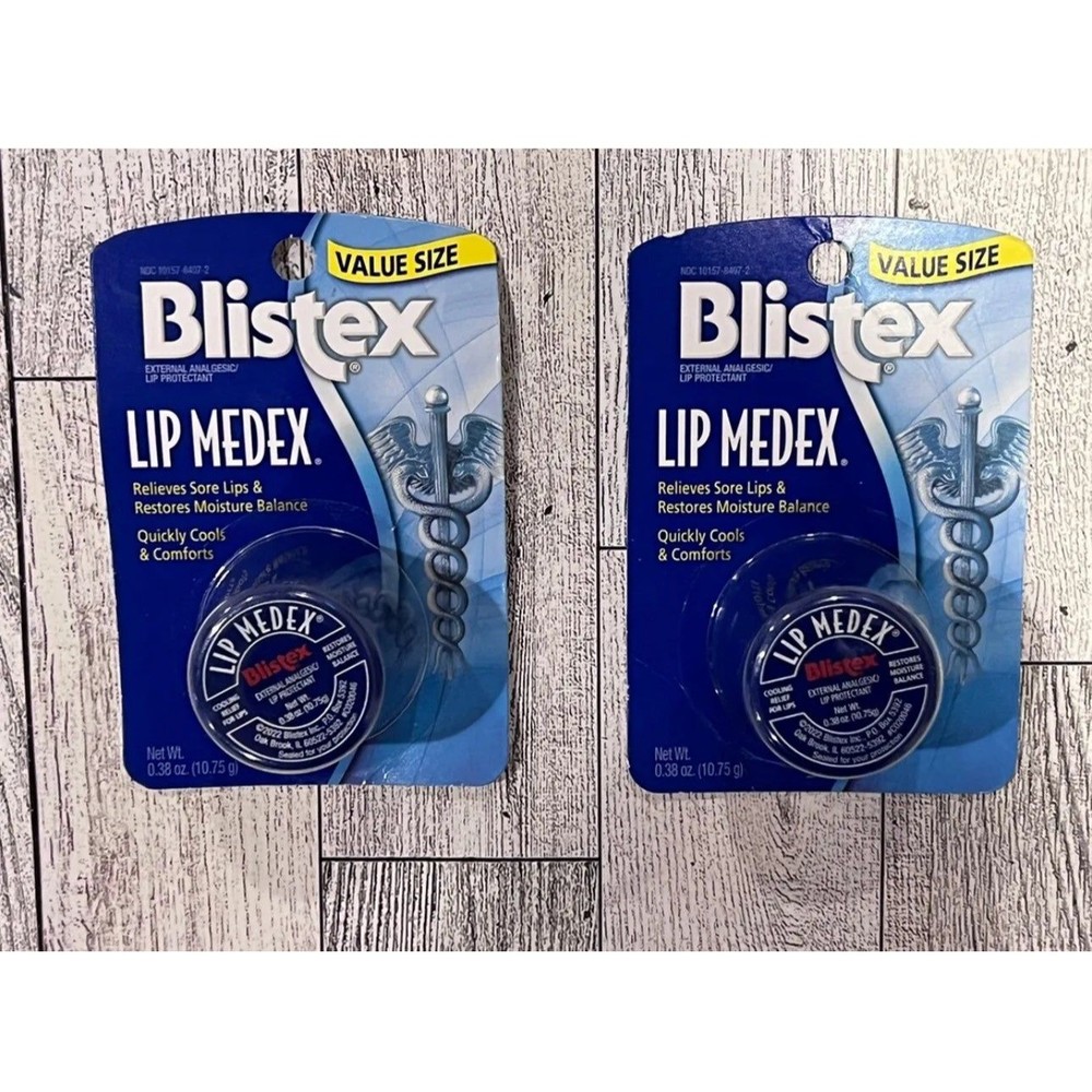 Lip Medex Size .38oz Blistex Lip Medex .38oz NEW  2 Count